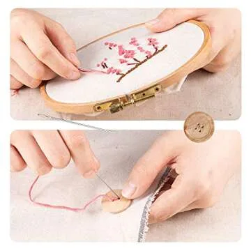 Dreamlover 90 Pieces Hand Sewing Needles for Making Wigs, Straight T Wig Pins for Mannequin Head, C Curved Needles for Leather Sewing, I Shaped Cross Stitch Needles, J Shaped Weaving Needles