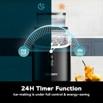 EUHOMY Ice Maker Machine - 34L, Quick and Easy