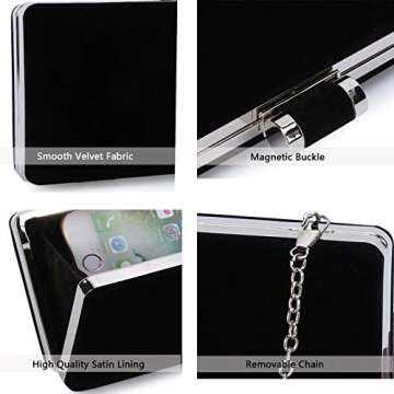 Elegant Velvet Clutch for Weddings and Parties