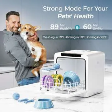 Euhomy Portable Dishwasher with 8 Programs & 5L Water Tank