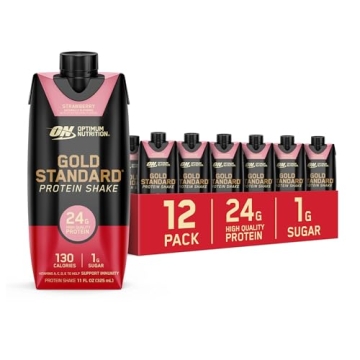 Optimum Nutrition Gold Standard Protein Shake, 24g Protein, Ready to Drink Protein Shake, Gluten Fre...