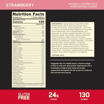 Optimum Nutrition Gold Standard Protein Shake 24g Protein