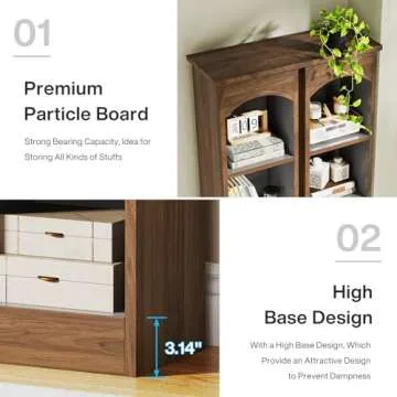 Tribesigns 70.9-Inch Tall Narrow Bookcase for Home Office