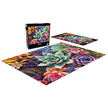 Buffalo Games - James Mertke - Simple Succulent - 1000 Piece Jigsaw Puzzle For Adults - High Quality Challenging Puzzle Perfect for Game Nights - Finished Puzzle Size is 26.75 x 19.75