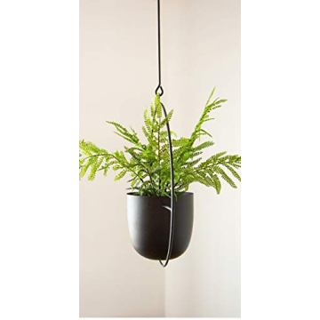 Boho Black Metal Plant Hanger for Modern Home Decor