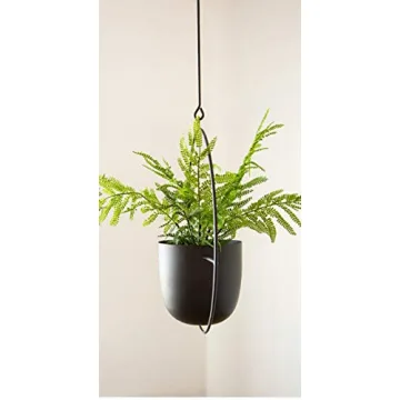 Boho Black Metal Plant Hanger for Modern Home Decor