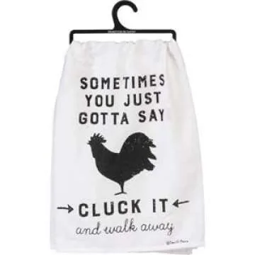Primitives by Kathy Cluck It Decorative Kitchen Towel - Rustic Farmhouse Charm