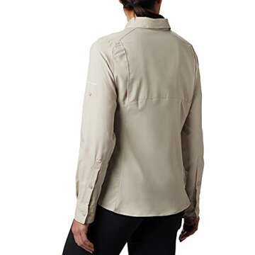 Columbia Women's Silver Ridge Lite Long Sleeve Shirt, Fossil, Large