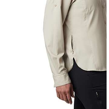 Columbia Women's Silver Ridge Lite Long Sleeve Shirt, Fossil, Large