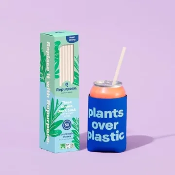 Repurpose Compostable Straws, 300 Count Eco-Friendly Option