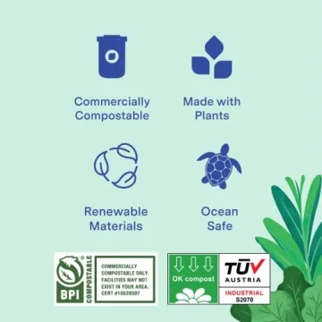 Repurpose Compostable Straws, 300 Count Eco-Friendly Option