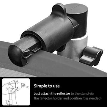 Limostudio Photo Video Photography Studio Reflector Disc Holder Clip for Light Stand