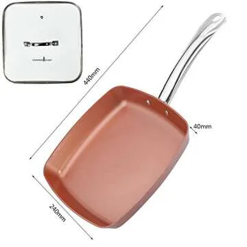 Copper Chef Non-Stick Fry Pan with Lid, Sauté, Skillet