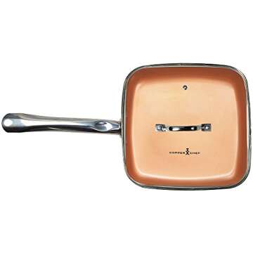 Copper Chef Non-Stick Fry Pan with Lid, Sauté, Skillet