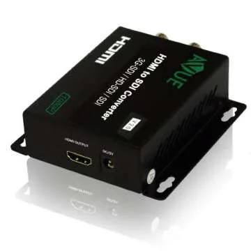 AVUE HDMI to SDI Converter Supports 1080P 1080i 720P 576i 480i Two SDI outputs, Broadcasting Grade