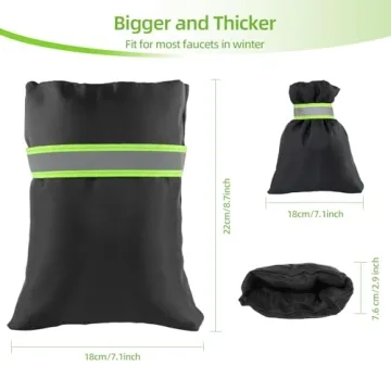 Insoma Pro Outdoor Faucet Cover for Winter, Thicken 7.1" W x 8.7" H Hose Bib Insulation Cover for Freeze Protection, Outside Water Spigot Covers for Winter Waterproof Reusable, 2 Pack