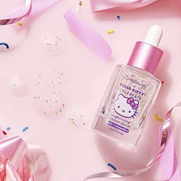 The Crème Shop x Hello Kitty - Brightening & Tightening Vitamin E Face Serum - Korean Skin Care with Apple & Ceramides, Ultra Hydration, Barriers, Plump Complexion, Glowing, Fine Lines & Wrinkles