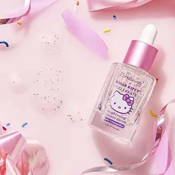 The Crème Shop x Hello Kitty - Brightening & Tightening Vitamin E Face Serum - Korean Skin Care with Apple & Ceramides, Ultra Hydration, Barriers, Plump Complexion, Glowing, Fine Lines & Wrinkles