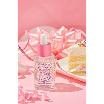 The Crème Shop x Hello Kitty - Brightening & Tightening Vitamin E Face Serum - Korean Skin Care with Apple & Ceramides, Ultra Hydration, Barriers, Plump Complexion, Glowing, Fine Lines & Wrinkles