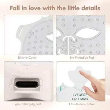 LED Face Therapy Mask - 7 Color Light Treatment for Radiant Skin