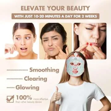 LED Face Therapy Mask - 7 Color Light Treatment for Radiant Skin