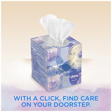 Kleenex Ultra Soft & Strong Facial Tissues - 120 Soft Tissues