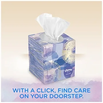 Kleenex Ultra Soft & Strong Facial Tissues - 120 Soft Tissues