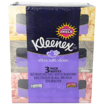 Kleenex Ultra Soft & Strong Facial Tissues - 120 Soft Tissues