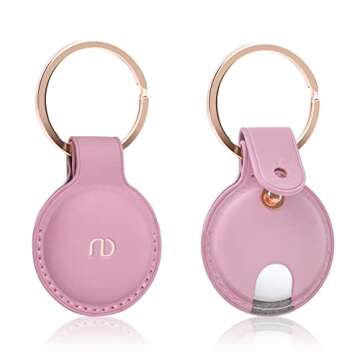 Nereides AirTag Keychain Stylish Leather Protection