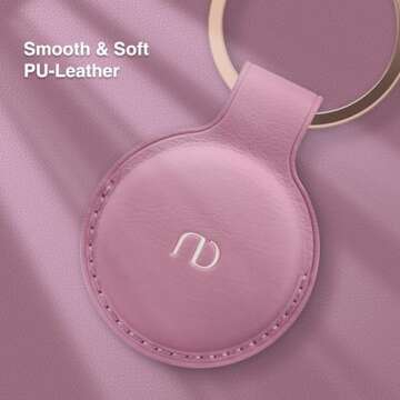 Nereides AirTag Keychain Stylish Leather Protection