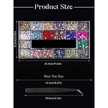 1000Pcs Heart Rhinestones for Nail Diamond Charms EBANKU Heart Nail Art Gems Decals AB Shiny Valentine's Day Nail Art Decorations Rhinestones for Nails Craft Holiday