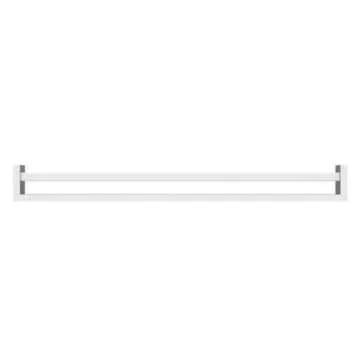 Wallniture Utah 32" White Nursery Bookshelves Wall Mounted, Wood Floating Book Shelves for Kids Room Set of 2