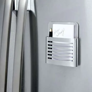 iDesign Forma Magnetic Modern Pen and Pencil Holder, Metal Writing Utensil Storage Organizer for Kit...