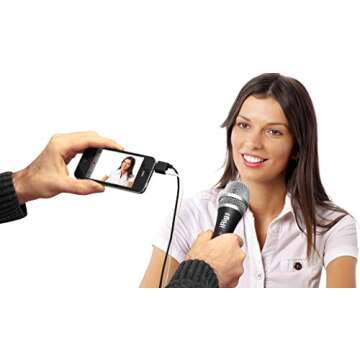 IK Multimedia iRig Mic Handheld Condenser Microphone for Mobile Devices, Metal Housing, 3.5mm Jack for iPhone, iPad, iPod Touch, and Android Devices Plus Headphone Output