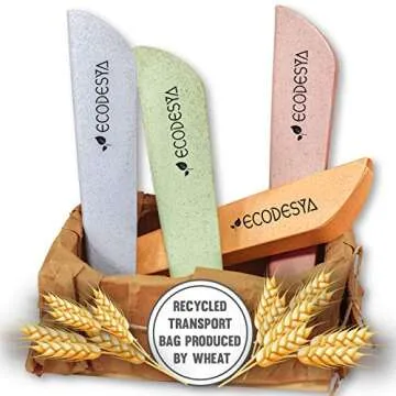 Ecodesya Reusable Straws - These Glass Straws Are Produced as Reusuable Drinking Straws For Your Health.This Eco Friendly Glass Straws Will Now Require Zero Waste.Measuring 200mm x 8mm (Green)