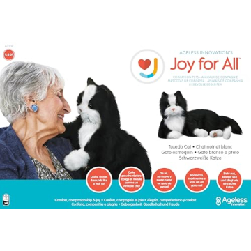 JOY FOR ALL Tuxedo Cat - Realistic Companion for Seniors