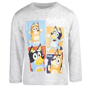 Bluey Bingo Dad Toddler Boys T-Shirts 2 Pack - Fun & Comfy