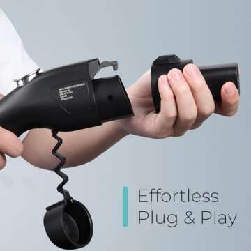 Lectron J1772 to Tesla Adapter 80 Amp (250V) - EV Charging Adapter Compatible with Tesla Model S/3/X/Y/Cybertruck and All Electric Vehicles in The NACS Alliance (Black)