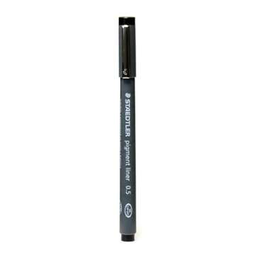 Staedtler Pigment Liner 0.5 mm black [Pack of 5] (60480-PK5)