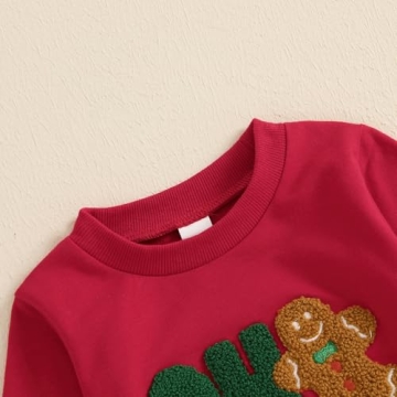 Adobabirl Toddler Christmas Sweatshirt for Babies 0-6 Months