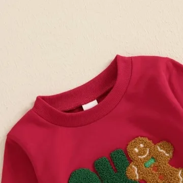 Adobabirl Toddler Christmas Sweatshirt for Babies 0-6 Months