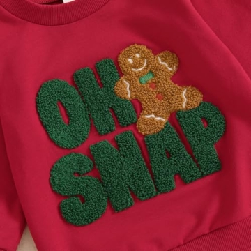 Adobabirl Toddler Christmas Sweatshirt for Babies 0-6 Months