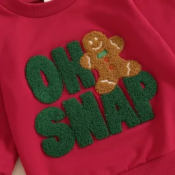 Adobabirl Toddler Christmas Sweatshirt for Babies 0-6 Months