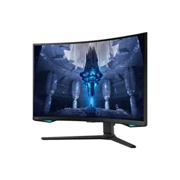 SAMSUNG 32" Odyssey Neo G7 4K UHD 165Hz 1ms G-Sync 1000R Curved Gaming Monitor, Quantum HDR2000, AMD FreeSync Premium Pro, Ultrawide Game View, DisplayPort, HDMI, Height Adjustable Stand, Black, 2022