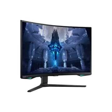 SAMSUNG 32" Odyssey Neo G7 4K UHD 165Hz 1ms G-Sync 1000R Curved Gaming Monitor, Quantum HDR2000, AMD FreeSync Premium Pro, Ultrawide Game View, DisplayPort, HDMI, Height Adjustable Stand, Black, 2022