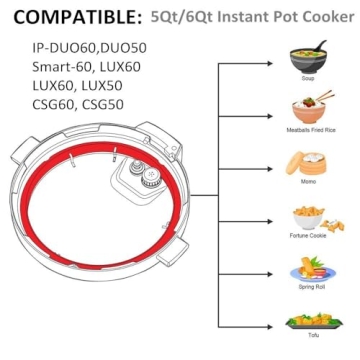 Silicone Sealing Ring for 6qt Instant Pot - 2 Pack