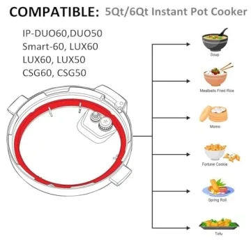 Silicone Sealing Ring for 6qt Instant Pot - 2 Pack