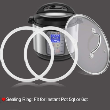Silicone Sealing Ring for 6qt Instant Pot - 2 Pack