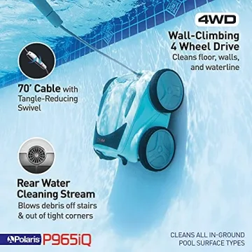 Polaris P965iQ Robotic Pool Cleaner with Smart App Control