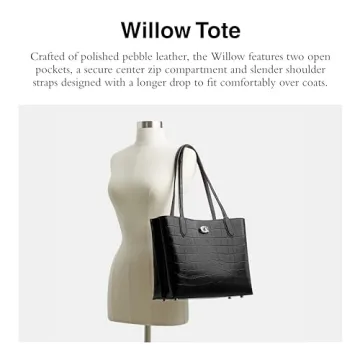 Coach Croc Willow Tote with Premium Leather Design